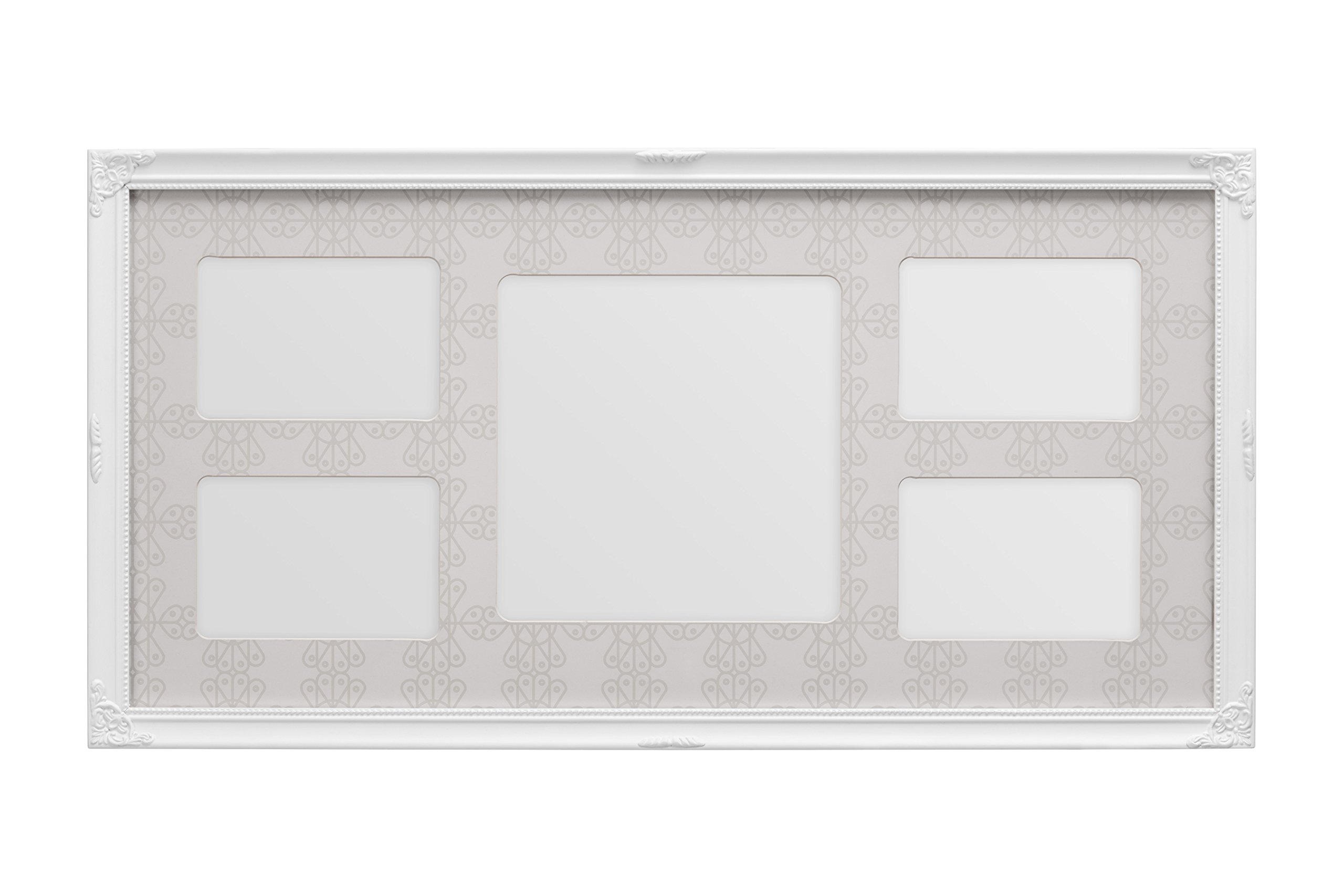 Premier Housewares Multi-Photo Frame for 5 Photos, White