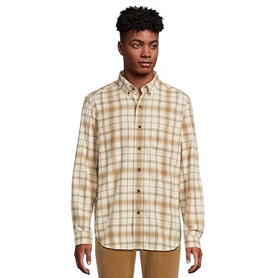 L.L.Bean Scotch Plaid Flannel Shirt Traditional Fit Men