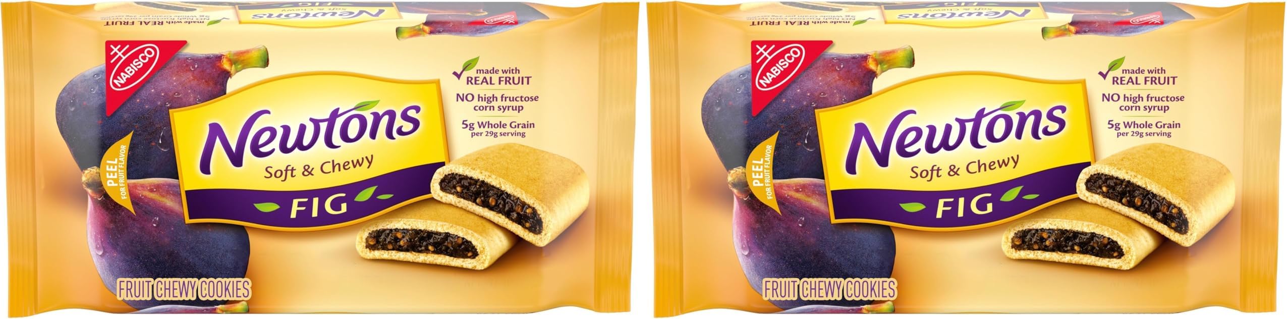 Newtons Soft & Fruit Chewy Fig Cookies, 10 oz Pack (Pack of 2)