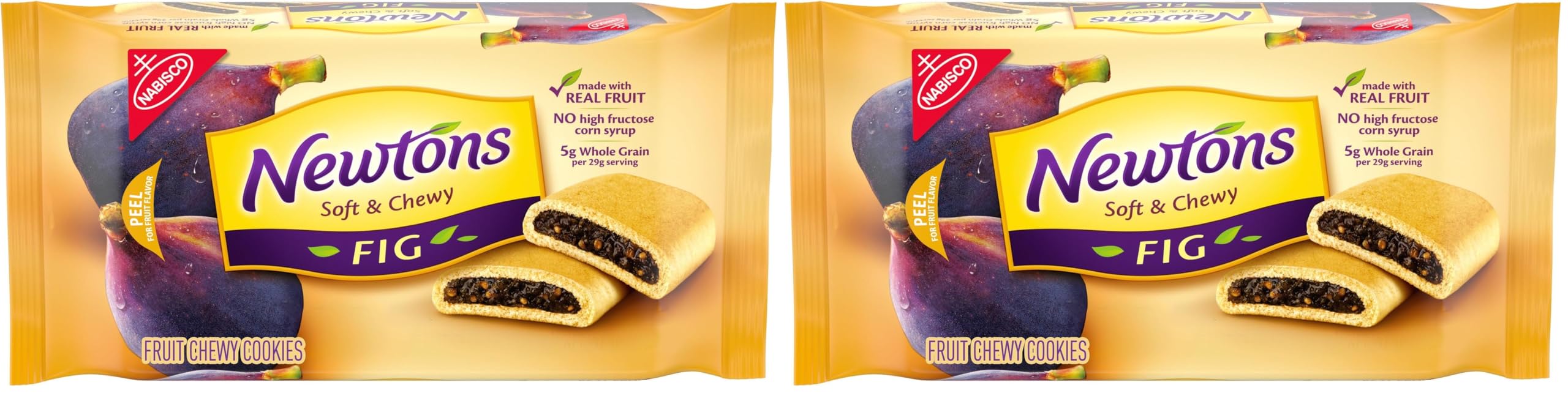 Newtons Soft & Fruit Chewy Fig Cookies, 10 oz Pack (Pack of 2)