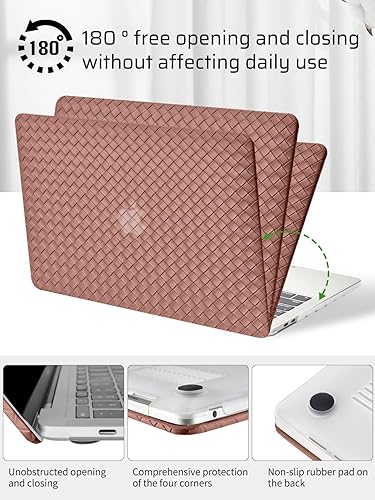 Miniatura 23 de Seorsok Compatible con MacBook Air de 13 pulgadas 2022 2021 2020 2019 2018 versión A1932 A2179 M1 A2337 Touch ID, elegante funda rígida de plástico