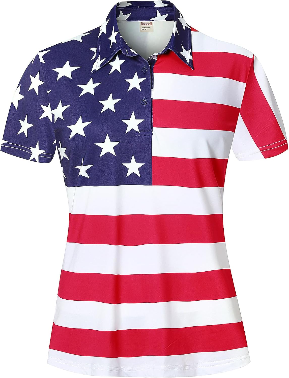 Womens Holiday Golf Polo Quick Dry Short Sleeve Novelty Shirts