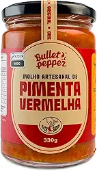 Molho Artesanal de Pimenta Vermelha 330g Bullet Pepper