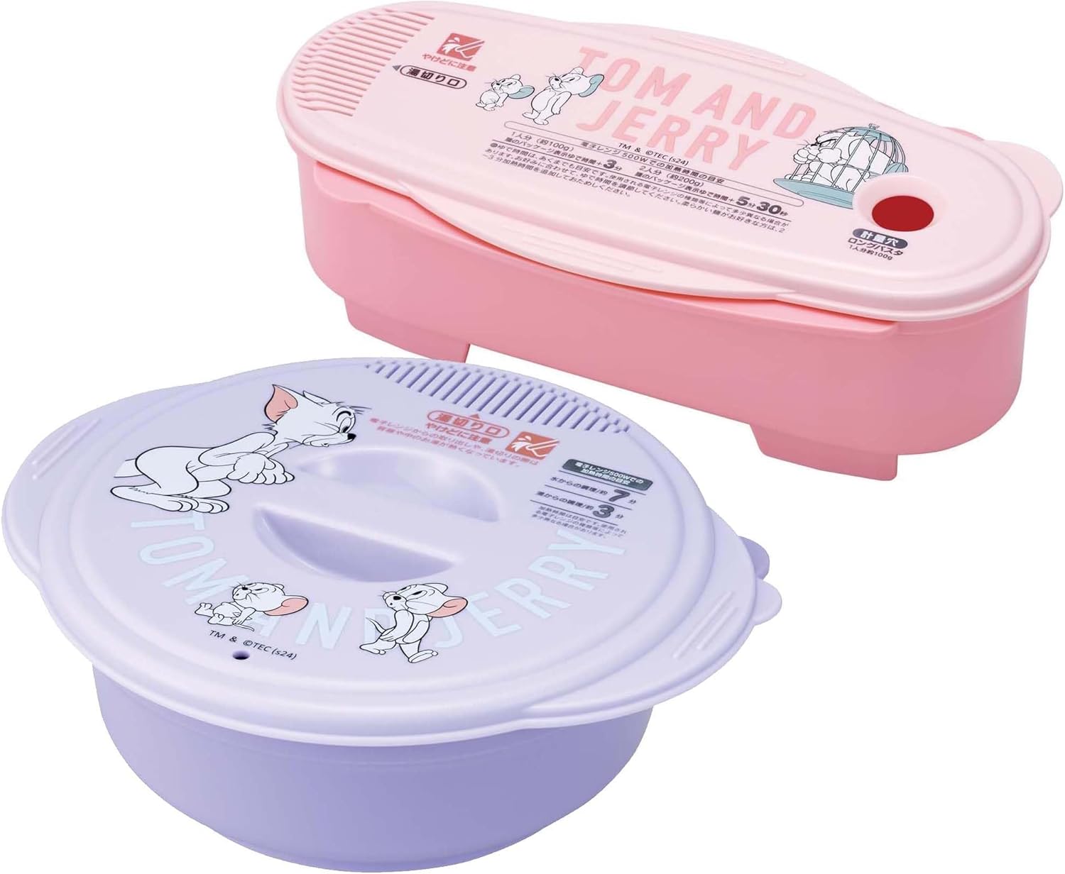 Skater UDP2-A Microwave Cooking, Pasta Maker, Tom and Jelly Friends, 4.6 gal (1.5 L), Made in Japan