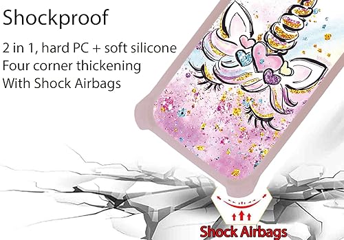 Miniatura 2 de JSF-JJS - Funda compatible con Celular Kalley Element 5+Plus con protector de pantalla de vidrio templado, policarbonato duro + silicona suave,