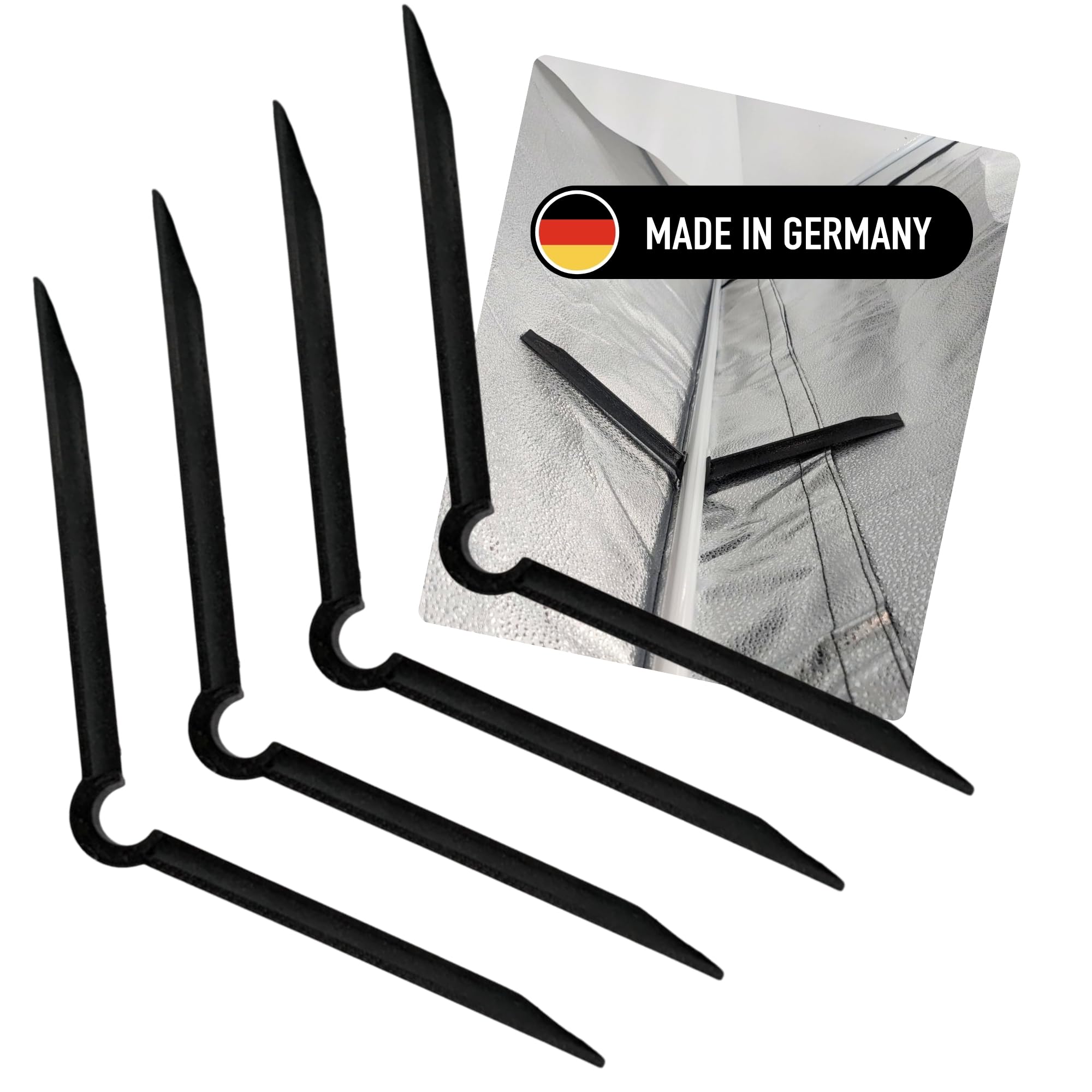 4 piezas de repuesto para Grow Box Fixture Poles Space Booster Tienda Armario Armario de 16 mm Barras de fijación Accesorios para Growbox para Growbox Secret Jardin para Growpro para Homebox
