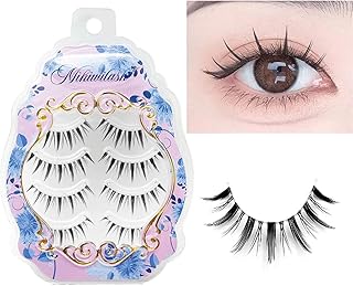 MIKIWI Pestañas de manga de aspecto natural, ...