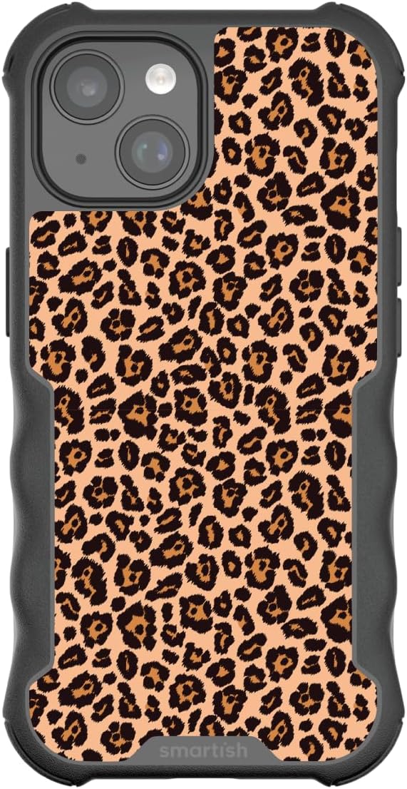 Smartish - Cheetah - iPhone 15 MagSafe Armor Case - Gripzilla [Rugged & Tough] Heavy Duty Armor Case - Fits iPhone 15