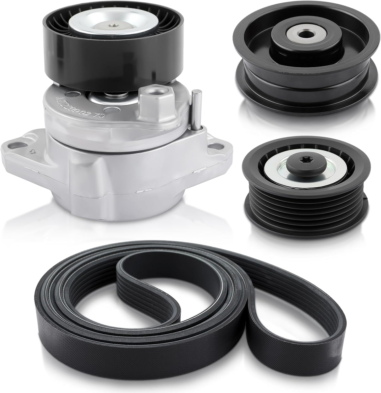 2722000270 Belt Tensioner with Serpentine Belt 6PK2404 Idler Pulley Kit 2722021419 Compatible with C230 C280 C300 C350 CL550 CLK350 E350 E550 GLK350 E550 SL550 R350 2006-2009 2722021019