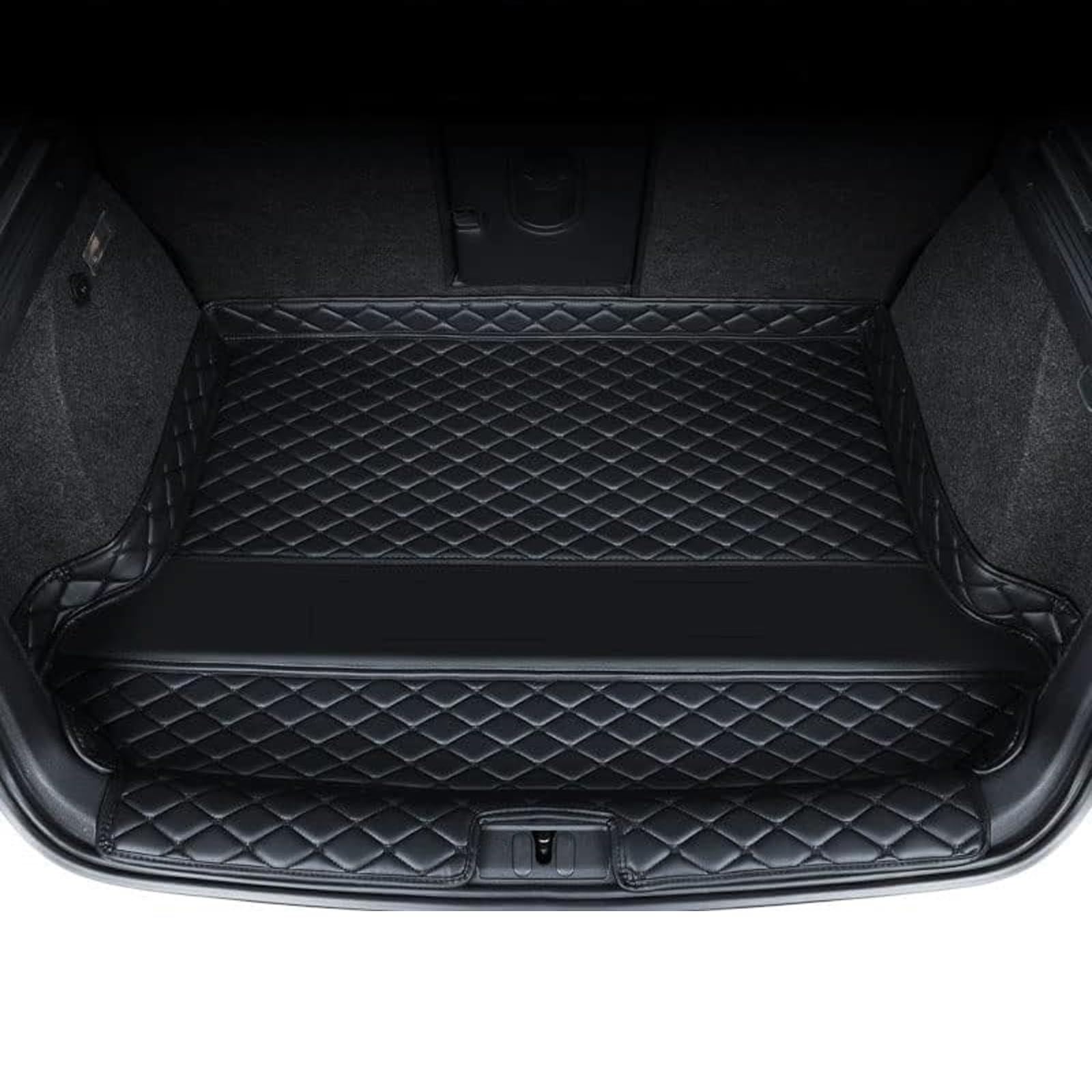 Mkhixtsl A/Black Cr Lether Trunk Mts Boot Liners For Renult 5 E-Tech 2024, Tilored Nti-Slip Wterproof Crgo Pet Crpets With Rised Edges, Protector Ccessories,