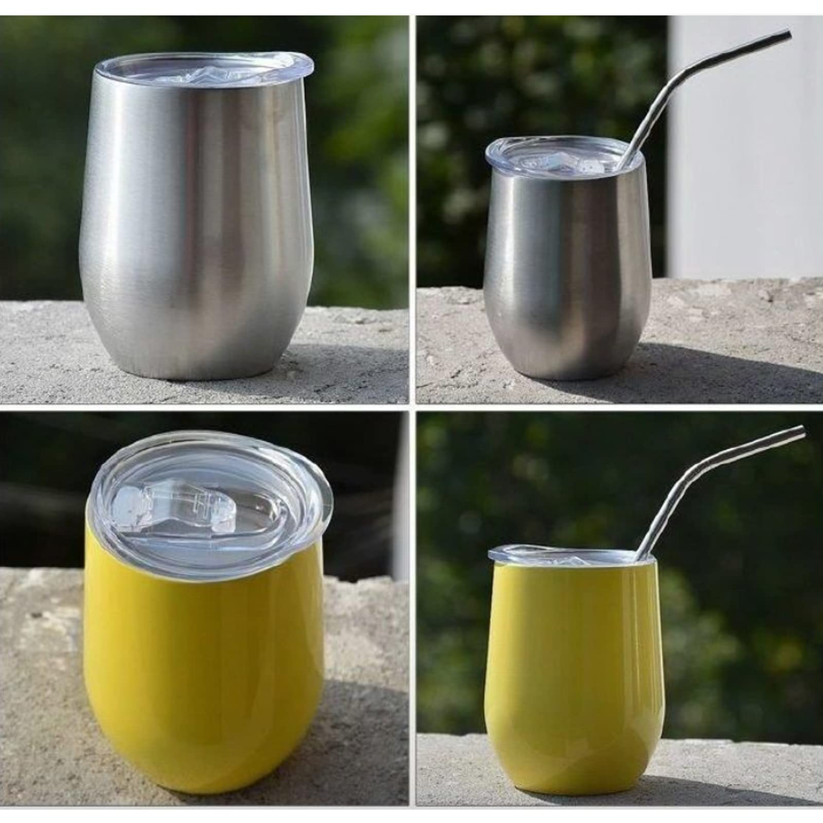 Kubek kawy próżniowe termos filiżanki kawy tumbler ze stali nierdzewnej podróż puchar wodny filiżanki butelki termokup na imprezę,Yellow