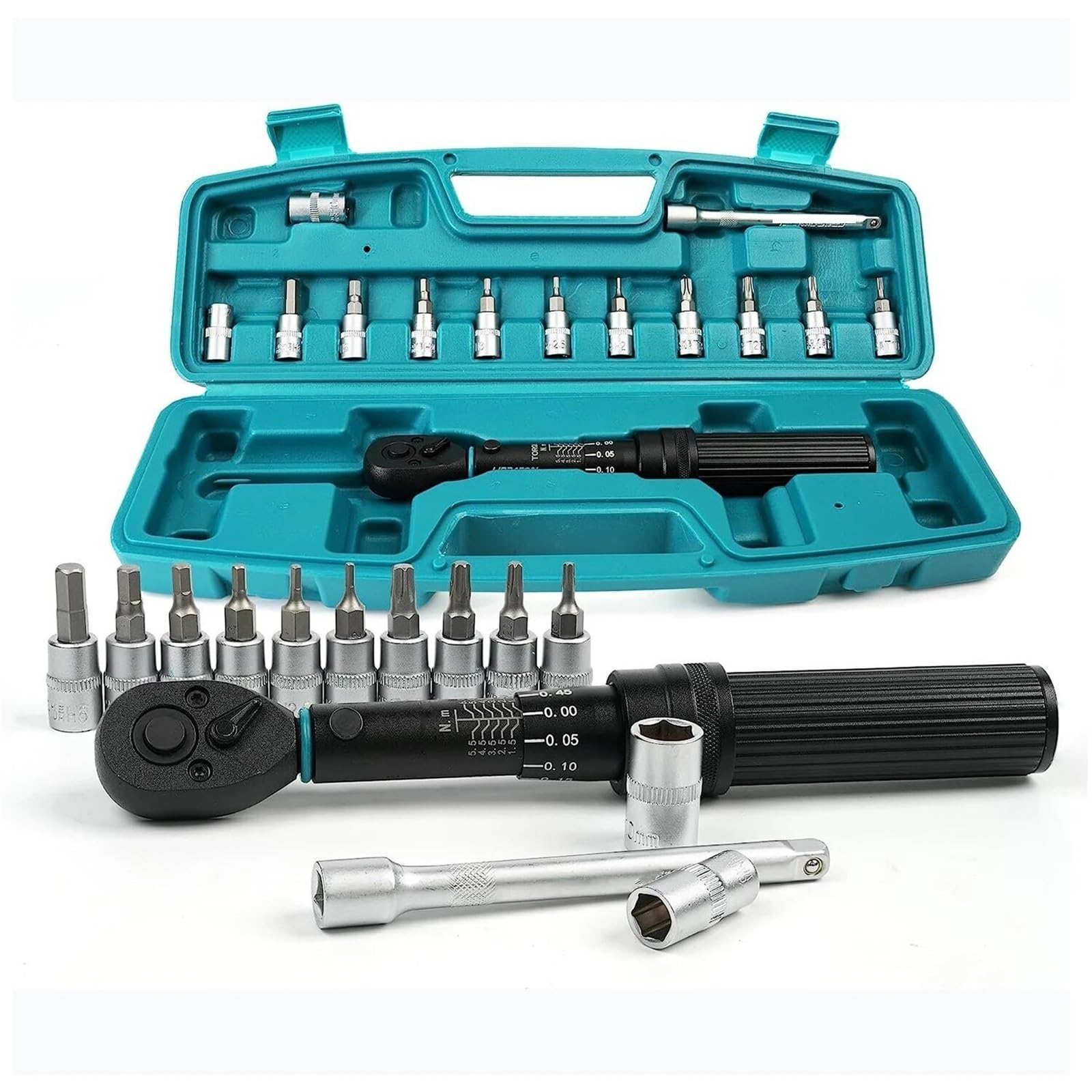 Chiavi dinamometriche Chiave dinamometrica 1/4'', 1-6Nm, 0,05 Nm Micro, kit di manutenzione Drive Click Set Dinamometrica Sistema Click