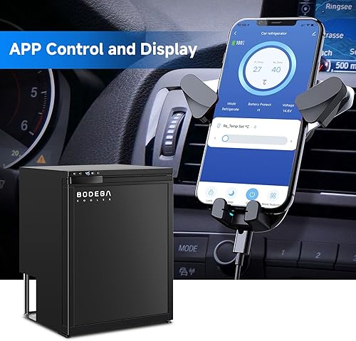 Miniatura 3 de BODEGA BODEGACOOLER Refrigerador de 12 voltios, control de aplicación para refrigerador de RV, 65 L (2.3 pies cúbicos), refrigerador de automóvil