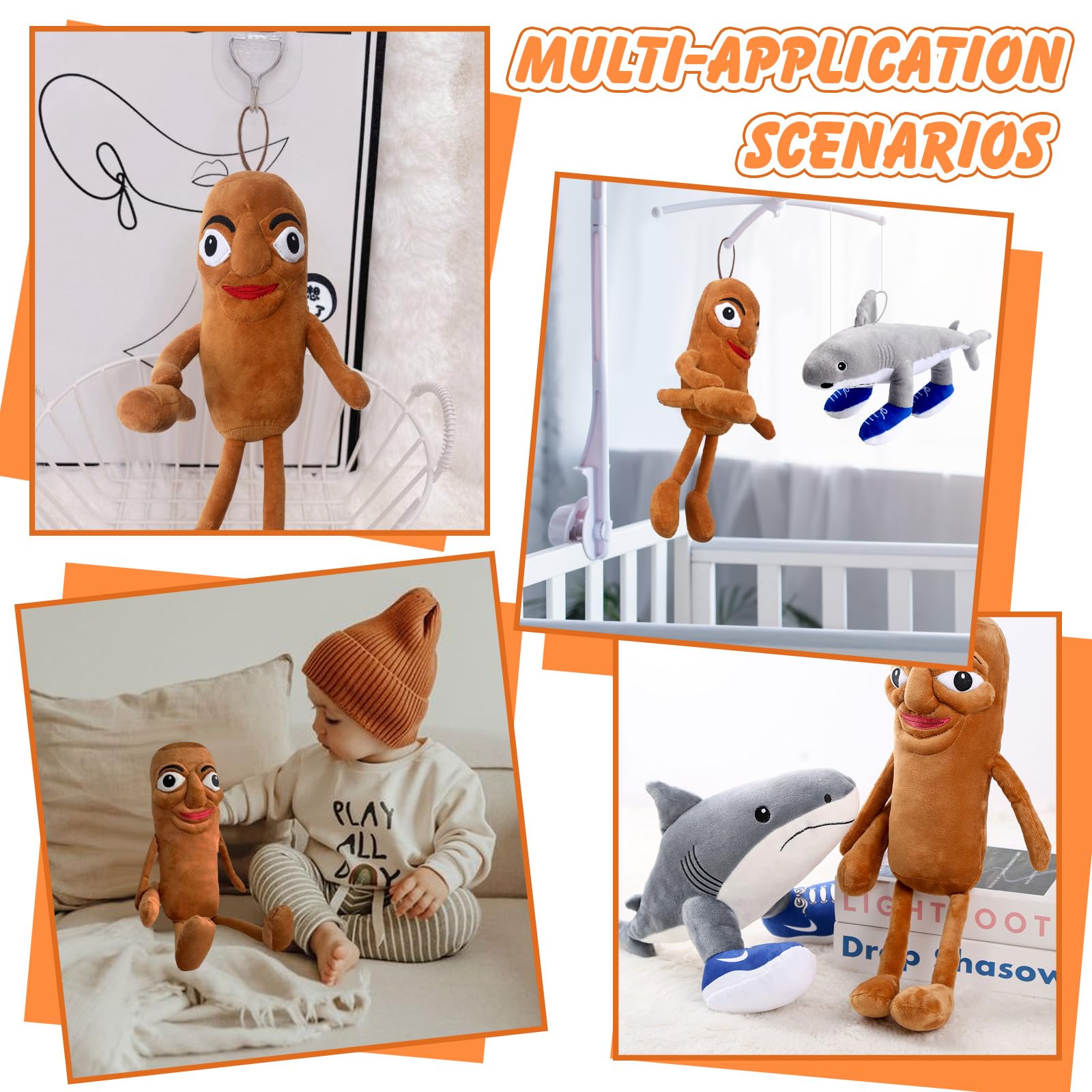 71Nmly 2PCS Italian Brainrot Plush Steal a Brain rot Plushes