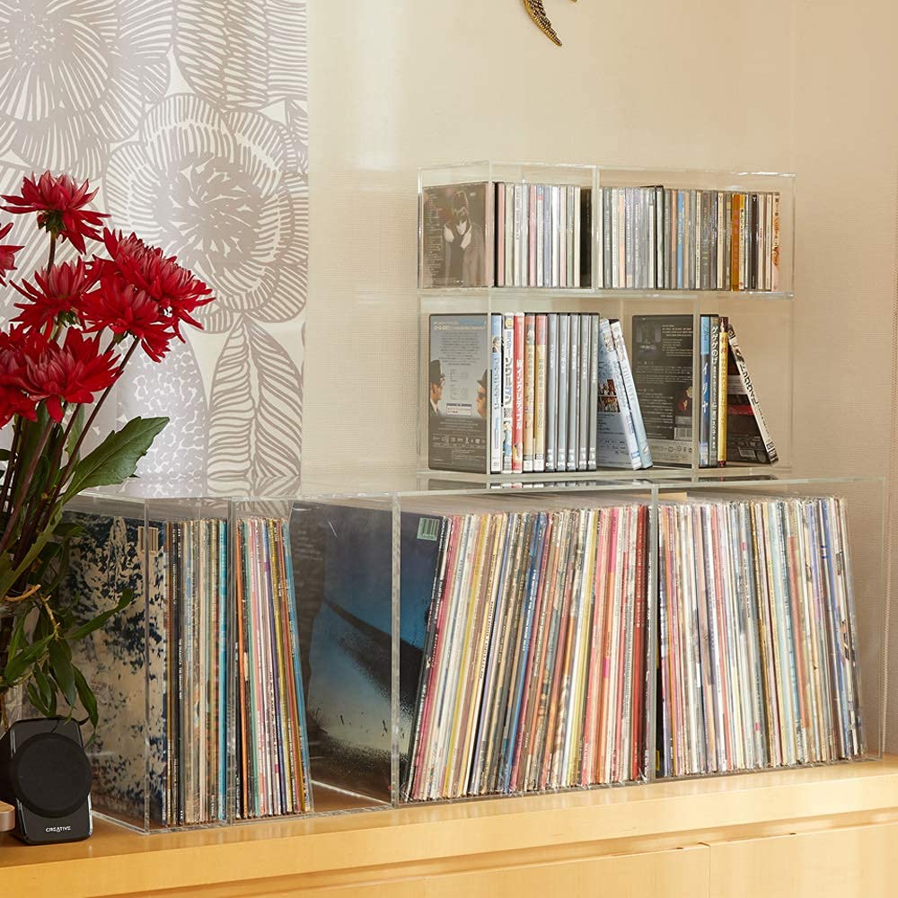 Amazon.co.jp: F+Tres LPレコードケース 透明 Lサイズ 幅200 奥行き330