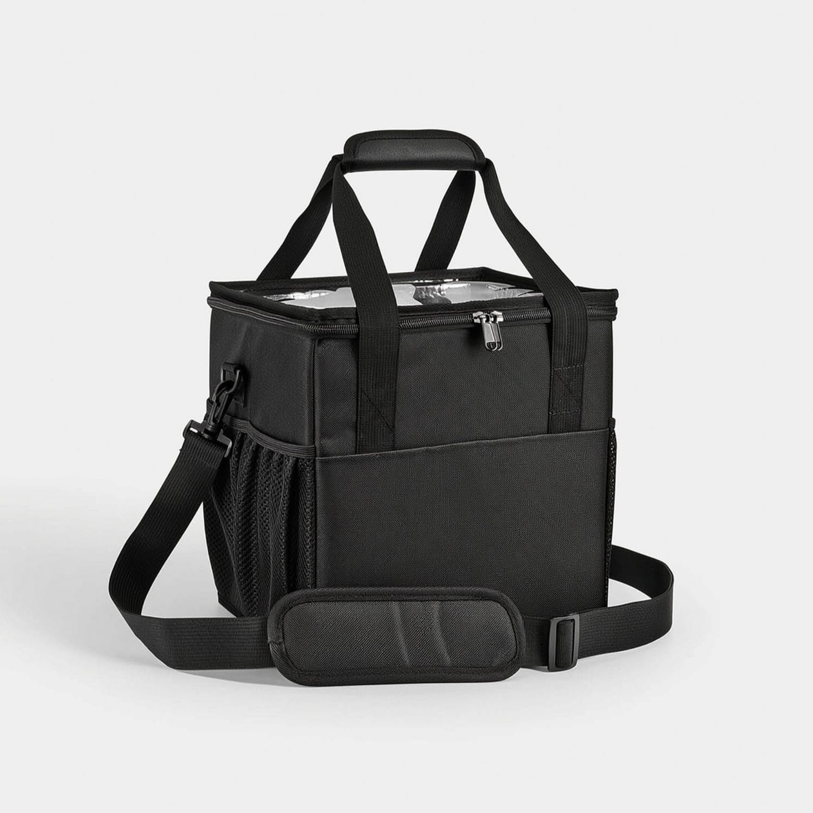 Baoblaze Sac Isotherme avec Séparations Réfléchissant Sac Porte-Boissons avec Séparateur Thermique Porte-Boissons Poignée pour Déplacements Professionnels