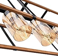 Vista 9 de Candelabros de granja, accesorios sobre mesa, iluminación de isla de cocina, candelabro rectangular de comedor, lámparas de isla de cocina para luz