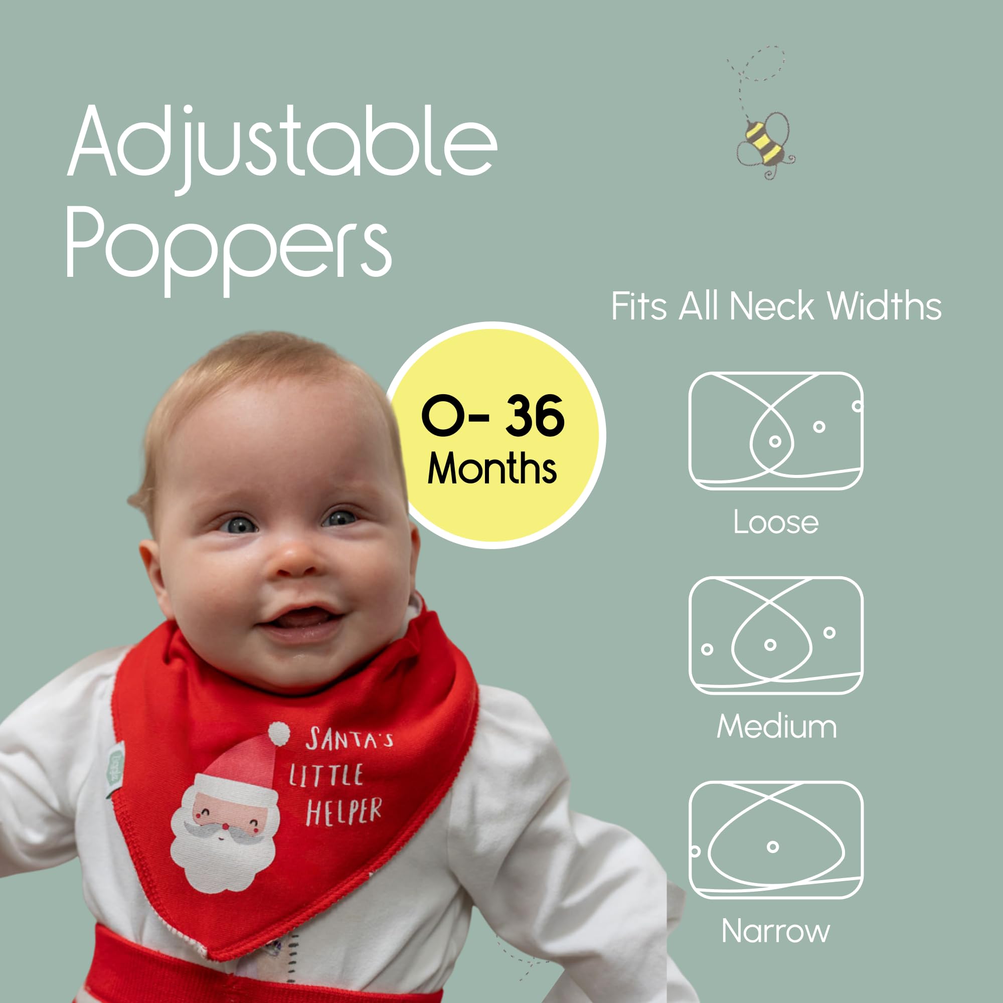 Bandana Dribble Bibs - Cotton Front Baby Bibs Newborn to 24 Months - Newborn Baby Gifts - Bibs For Comfortable Kids — view 69
