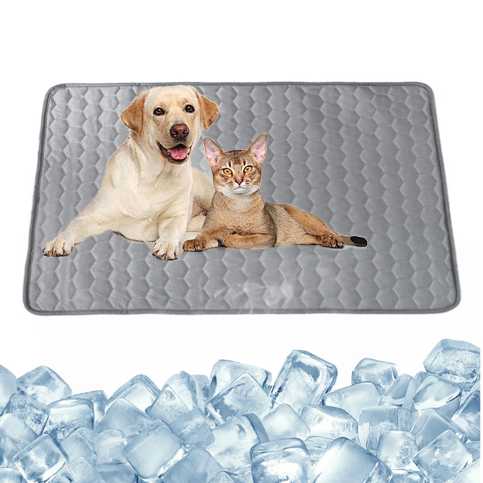 hocadon Alfombrilla Refrescante para Perros Gatos XL 100x70cm Autoenfriamiento Almohadillas para Mascotas, Cama Refrescante Perro Grande Ideal para Verano