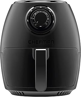 Chefman TurboFry 3.6 Quart Air Fryer Oven w/ Dishwasher Safe Basket and Dual Control Temperature, 60 Minute Timer & 15 Cup...