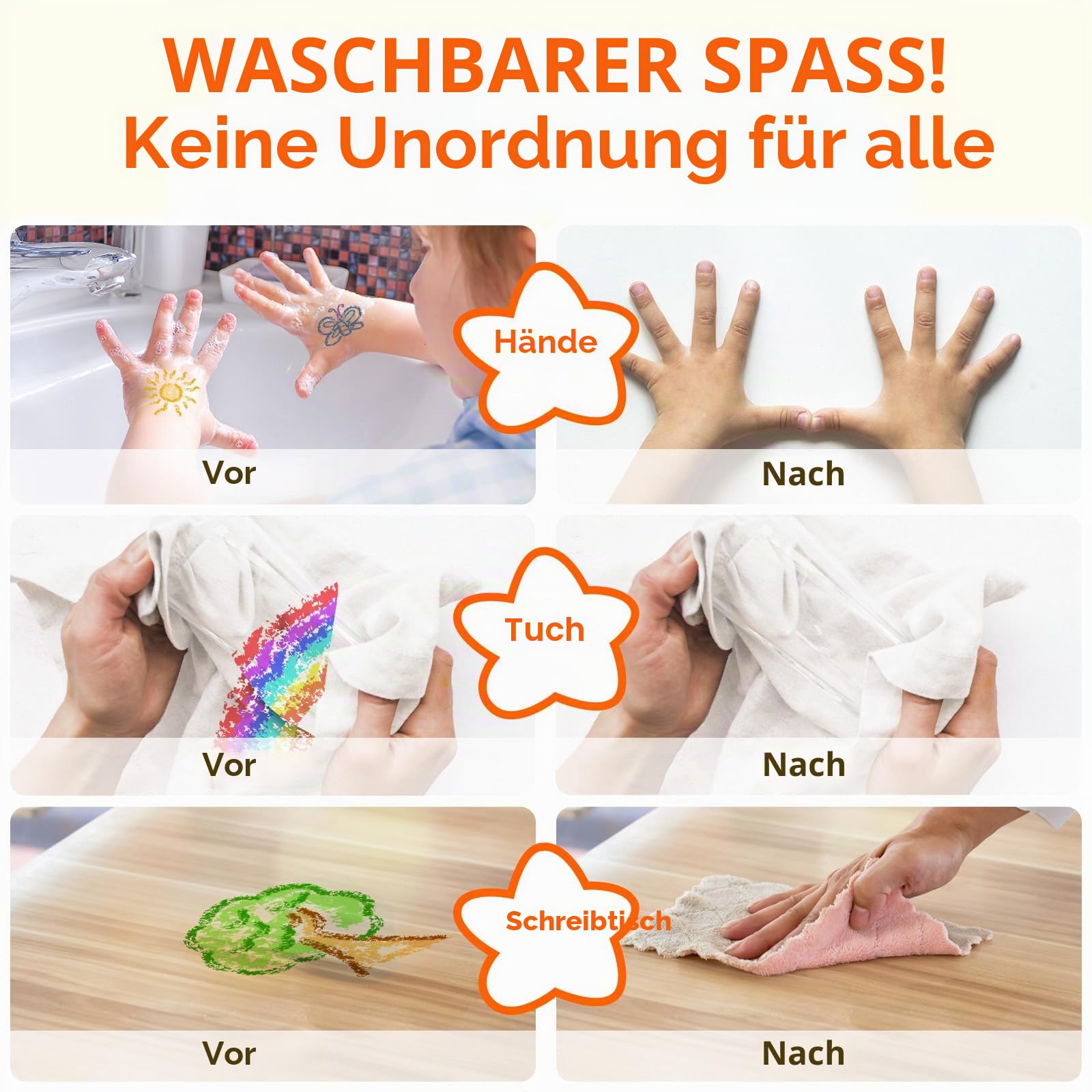 JOLLY X-Big Hautfarben Set,10 Farben, Dicke Buntstifte, Buntstifte Schule 1. Klasse, Buntstifte für Kinder, Stifte, Bruchfest, Jumbo-size, Farbintensiv