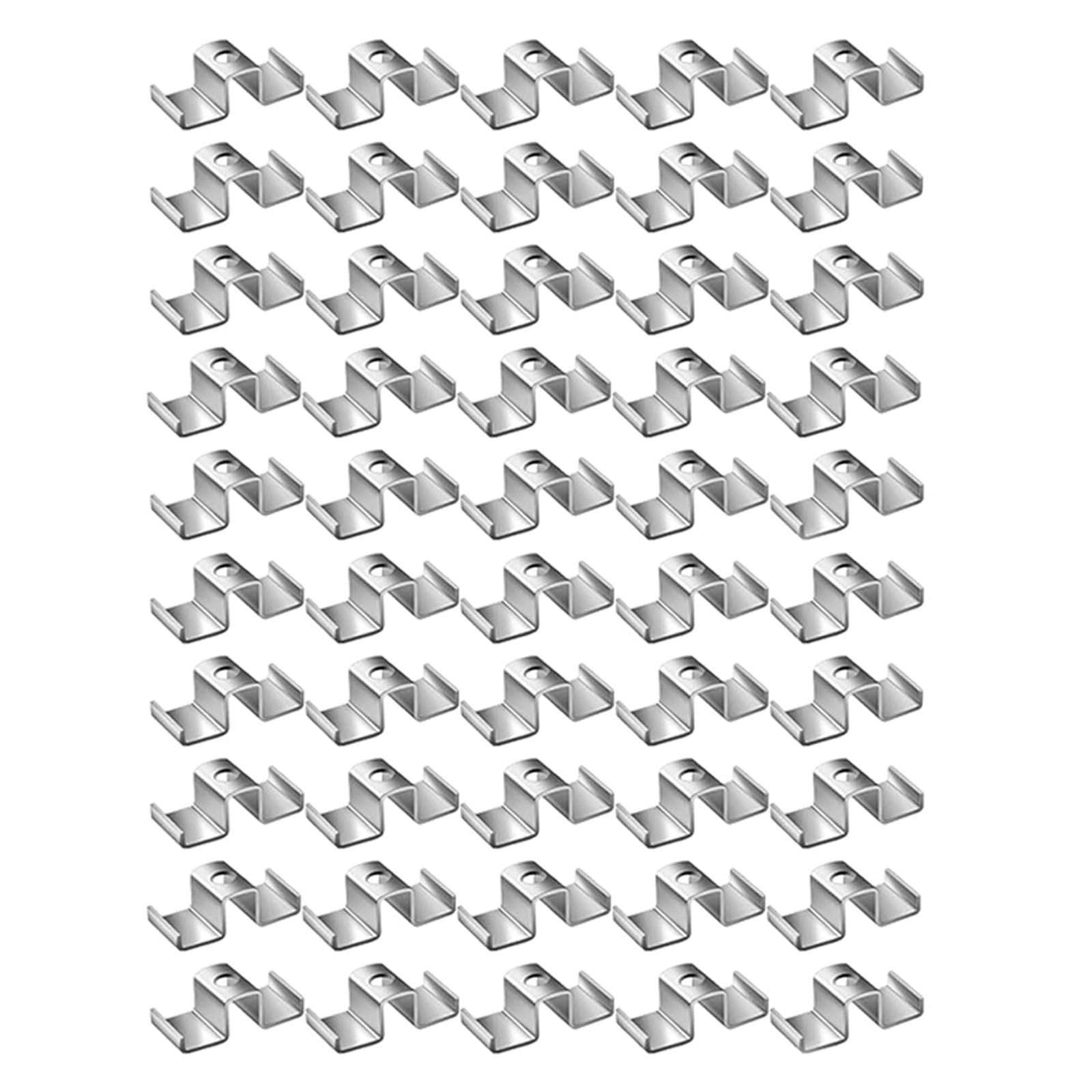 Fijación de rejilla multiusos de metal galvanizado, durabilidad, elemento de fijación inoxidable para construcción y proyectos, rejilla metálica multiusos