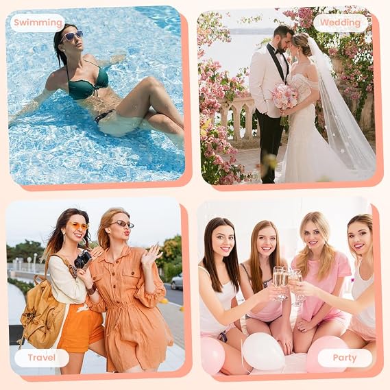 LOPHE Body Tape for Skin Thigh Lift Tape 30 pcs - Transparent Leg and Thigh Lifters, Tummy & Waist, All-Day Waterproof & Sweatproof Invisible Shapewear for Wedding, Daily Wear