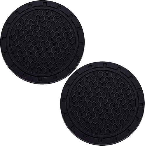 2 posavasos para automóvil, portavasos antideslizantes incrustados en adornos, accesorios universales empotrados para el interior del automóvil de