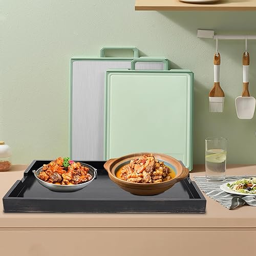 Miniatura 5 de Tabla de cubierta superior de estufa de madera para quemador de gas y estufa eléctrica, tabla de cortar extra grande de madera de pino de 30 x 22