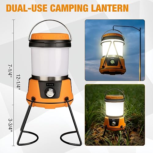 Miniatura 4 de EverBrite Linterna LED para campamento, 800 lúmenes, luces de tienda de campaña con atenuación continua con opciones de frío y calor, linternas