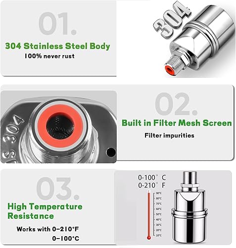 Miniatura 2 de 1/2" válvula automática de control de nivel de agua válvula de flotador de bola mini válvula de flotador de acero inoxidable 304 válvula de flotador