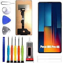 TFT Display [No Fingerprint Function] Compatible with Xiaomi Poco M6 Pro 4G [6.67 inch] 2312FPCA6G Screen Touch Digitizer Assembly LCD Display with Repair kit