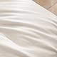 BESTOUCH Cotton Solid Duvet Cover Set Linen Feel Off White Queen Product Image 6