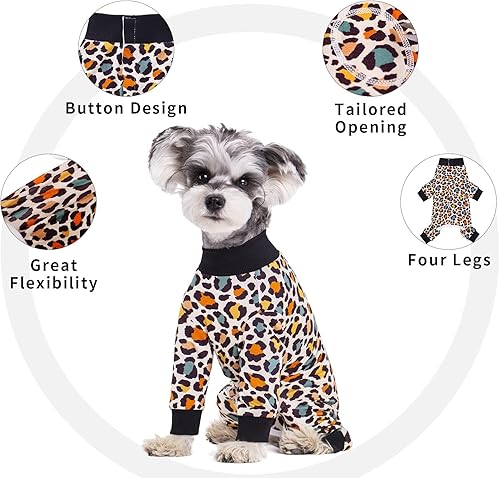 Miniatura 7 de Traje de Recuperación Rayado para Perros, Mameluco Después de la Cirugía para Perros Machos y Hembras, Pijama de Manga Larga para Perros y Gatos,