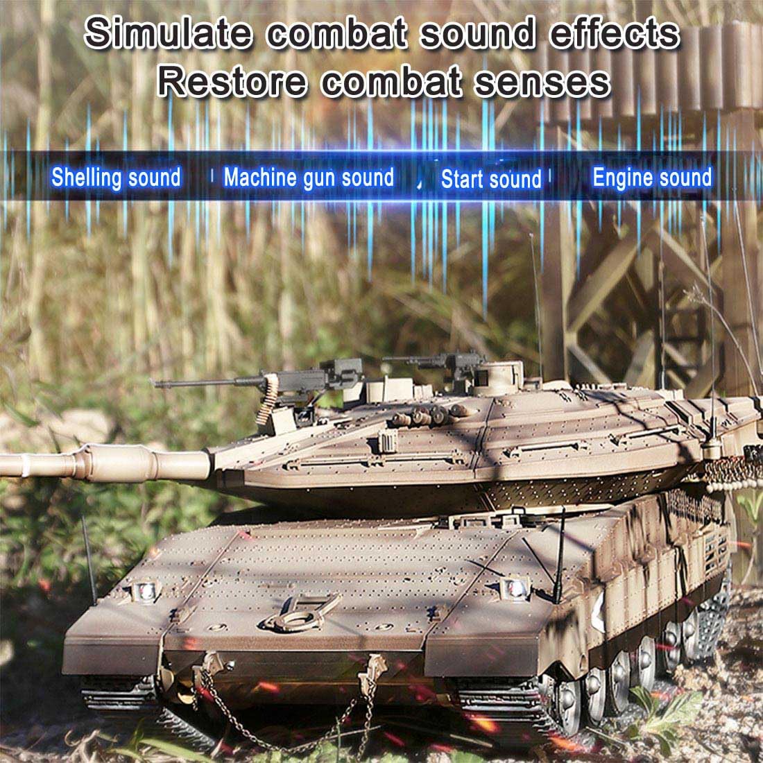 Zestaw zabawek czołgowych, 1:16 Merkava-IV czołg bojowy (wersja ulepszona)
