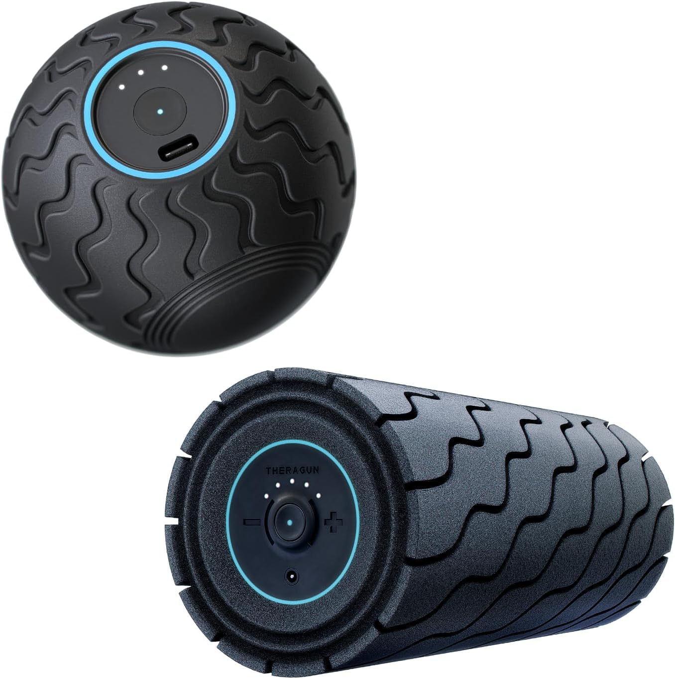 Theragun | Wave Solo and Roller Bundle | Pinpointed Muscle Treatment Plus Full-Body Foam Rolling
