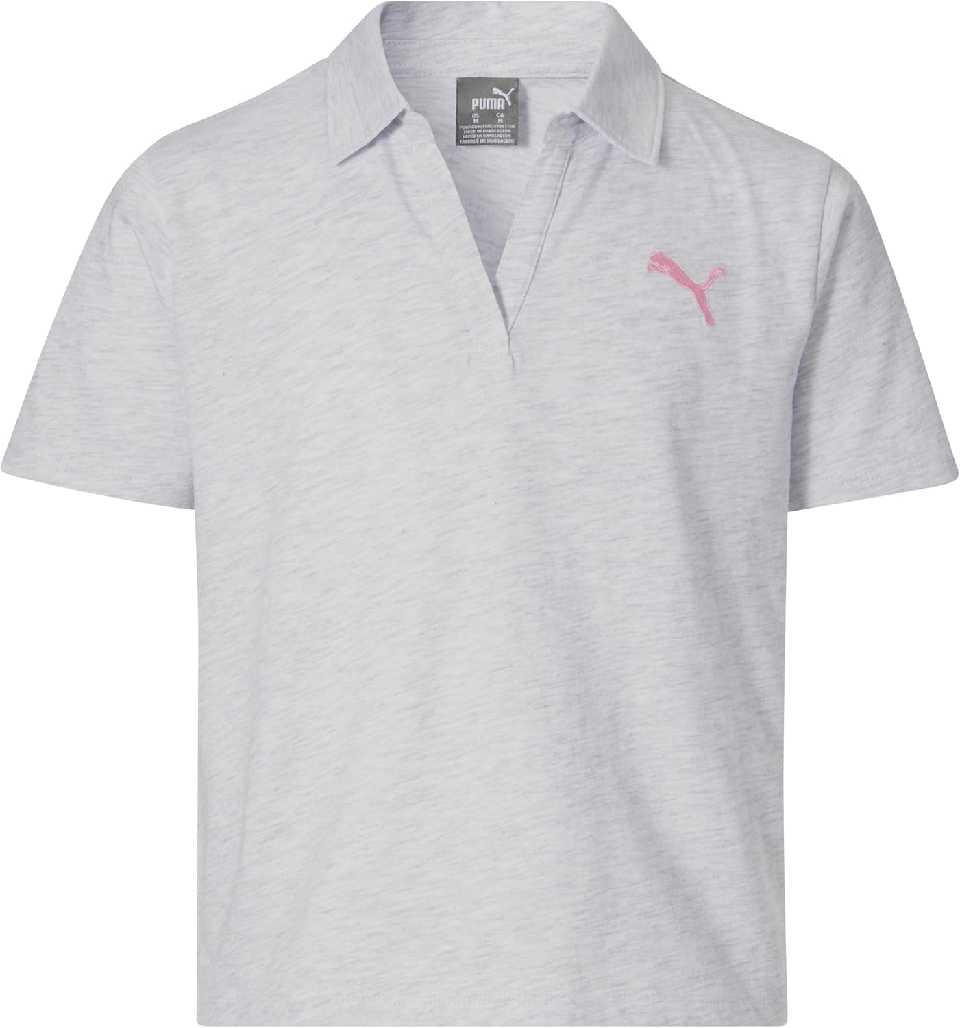 Puma Girls' Short Sleeve T-Shirt, Fashion Prints & Colors, Soft and Comfortable
