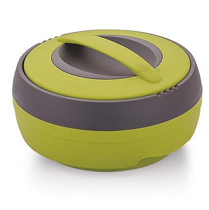 Asian Cosmos Inner Steel Casserole, 1500 ml, Green|PU Insulated| BPA Free | Odour Proof| Food Grade | Easy to Carry | Easy to Store | Ideal for Chapatti | Roti | Serving Casserole
