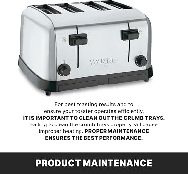 Waring 4-Slot Toaster with with Defrost Function