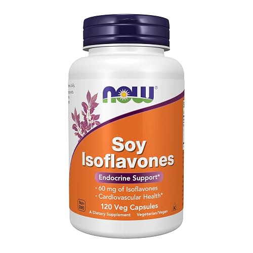 NOW Supplements, Soy Isoflavones, 60 mg, 120 Veg Caps