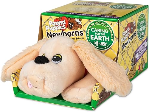 Miniatura 6 de POUND PUPPIES Peluche para recién nacidos, soñoliento, bronceado, respetuoso con el medio ambiente