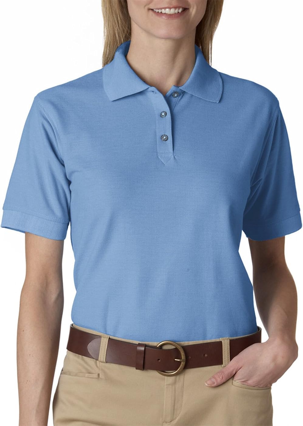 Clementine womens Whisper Pique Polo Tee : Sports & Outdoors