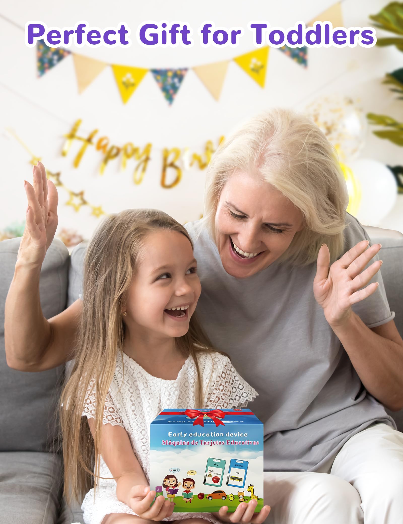 Tarjetas didácticas parlantes en español e inglés para niños pequeños, 510 palabras visuales, juguetes de aprendizaje bilingüe para niños, juguetes de terapia del habla de bolsillo para autismo 9