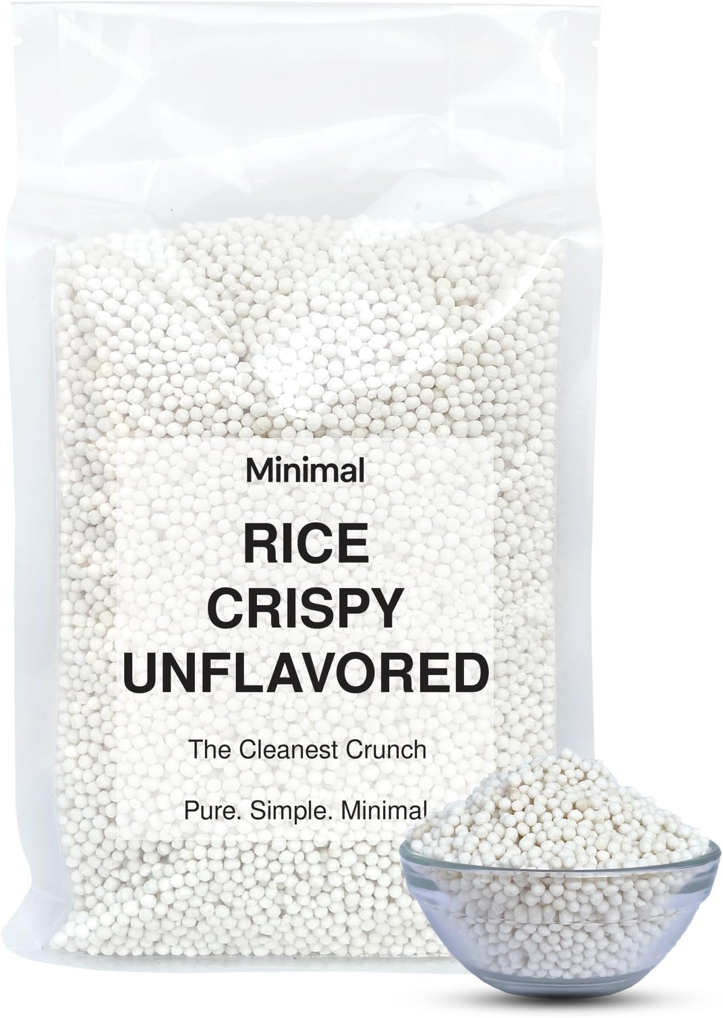 Plain Rice Crispies Ball (Round Shape 2mm-3mm),250g Rice Cereal | Light & Crispy | Ideal for Baking, Chocolate, Snacks & Desserts | 100% Natural | No Added Flavours or Preservatives
