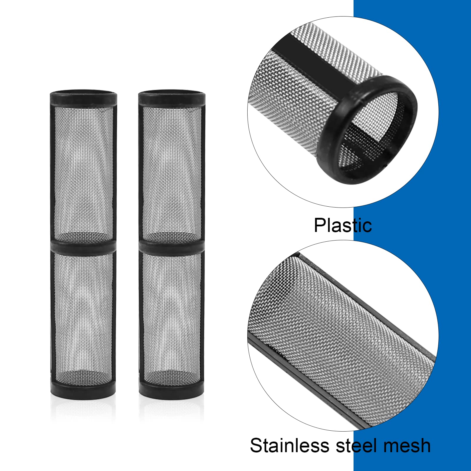 Saihisday 246384 Airless Paint Sprayer Filter 60 Mesh Manifold
