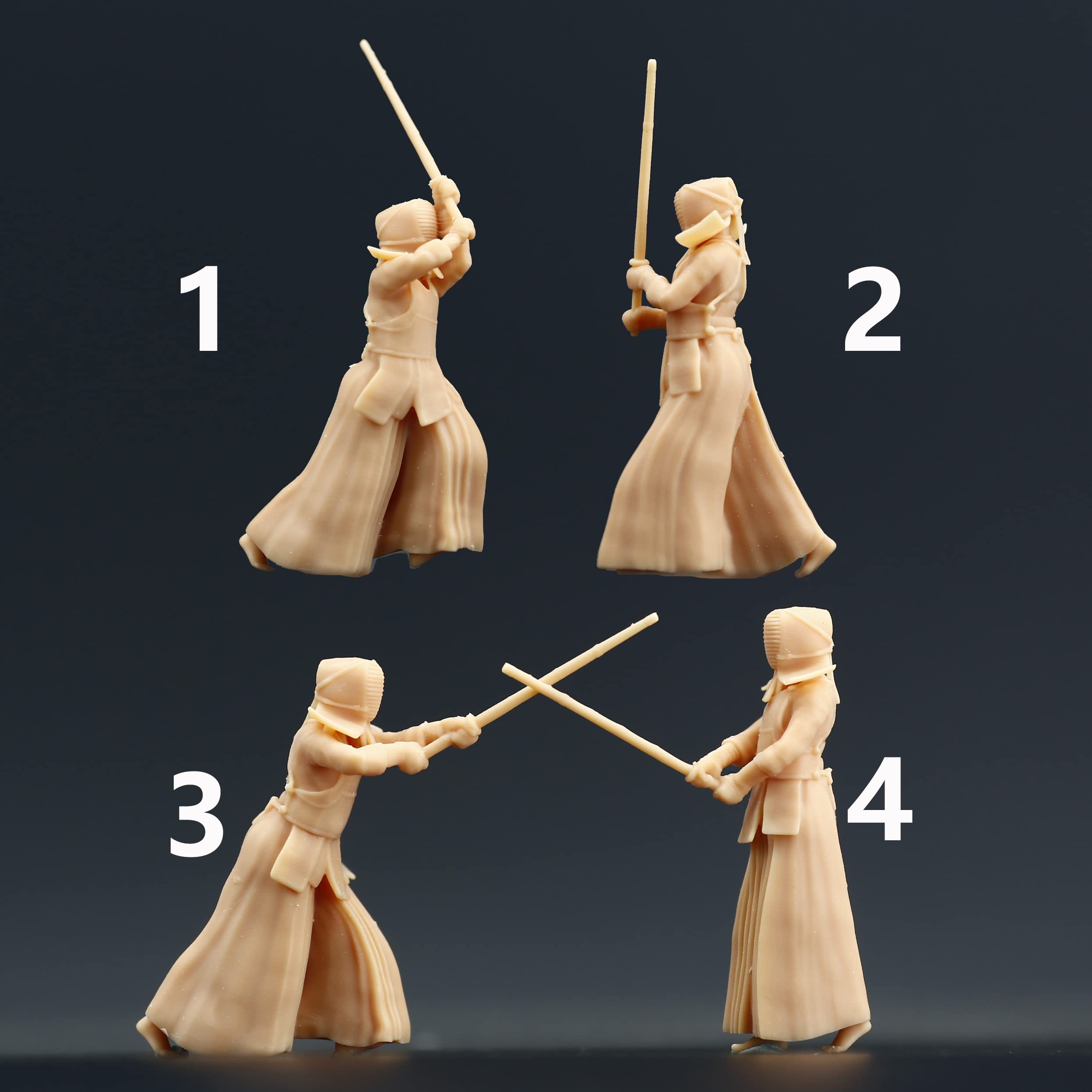 1/64 精密フィギュア剣道2点セット