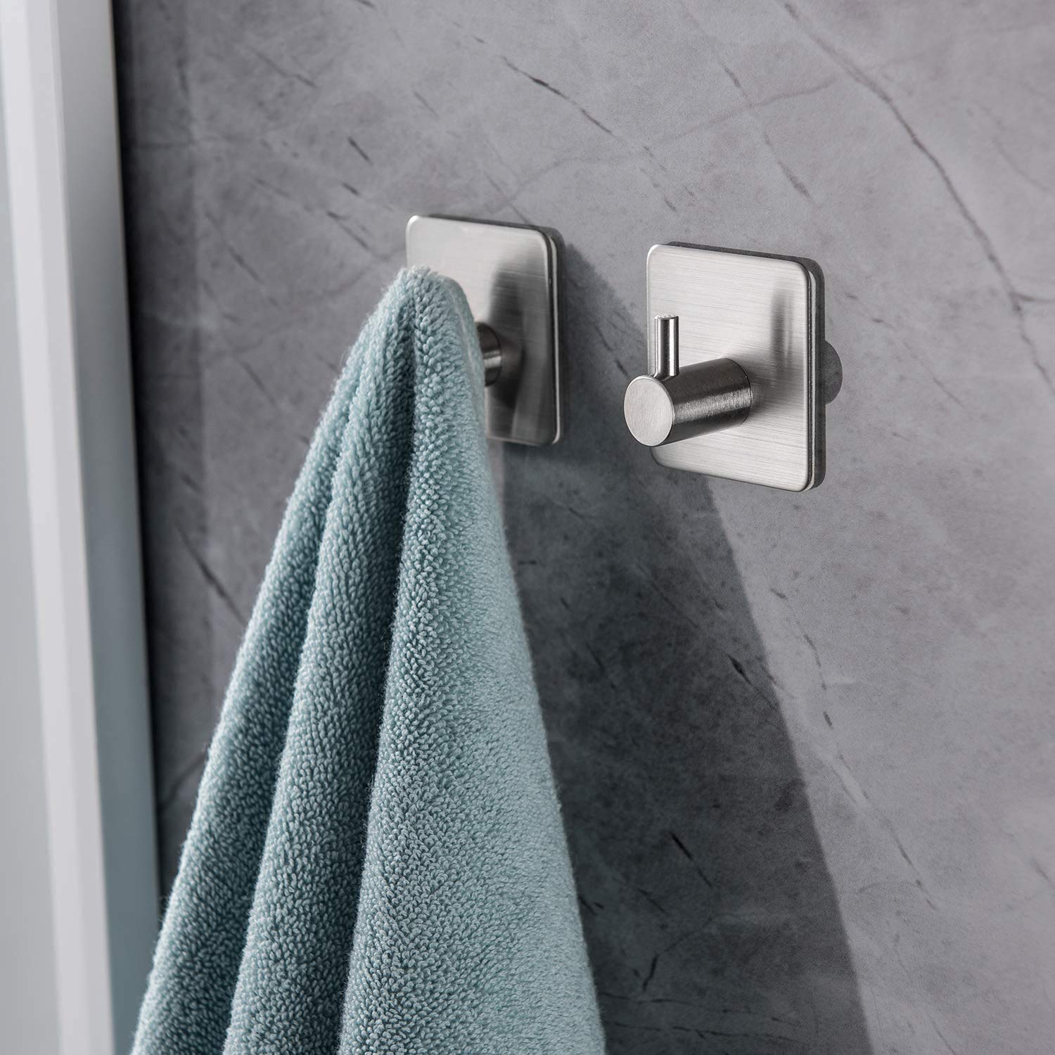 DELTAHOME Paslanmaz Çelik 2 adet Banyo Askısı Havluluk Havlu Askısı INOX - kendinden yapışmalı