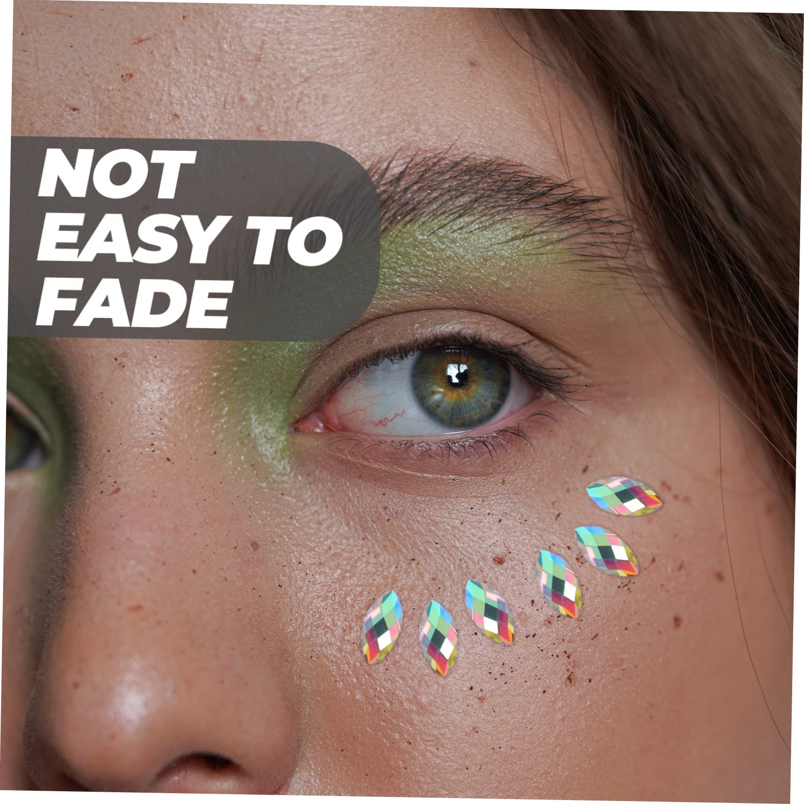 Healeved 40hojas Gemas Faciales Adhesivas Brillantes Para Maquillaje De Stickers De Diamantes Para Ojos y Cuerpo Para Fiestas Carnaval y Eventos Especiales