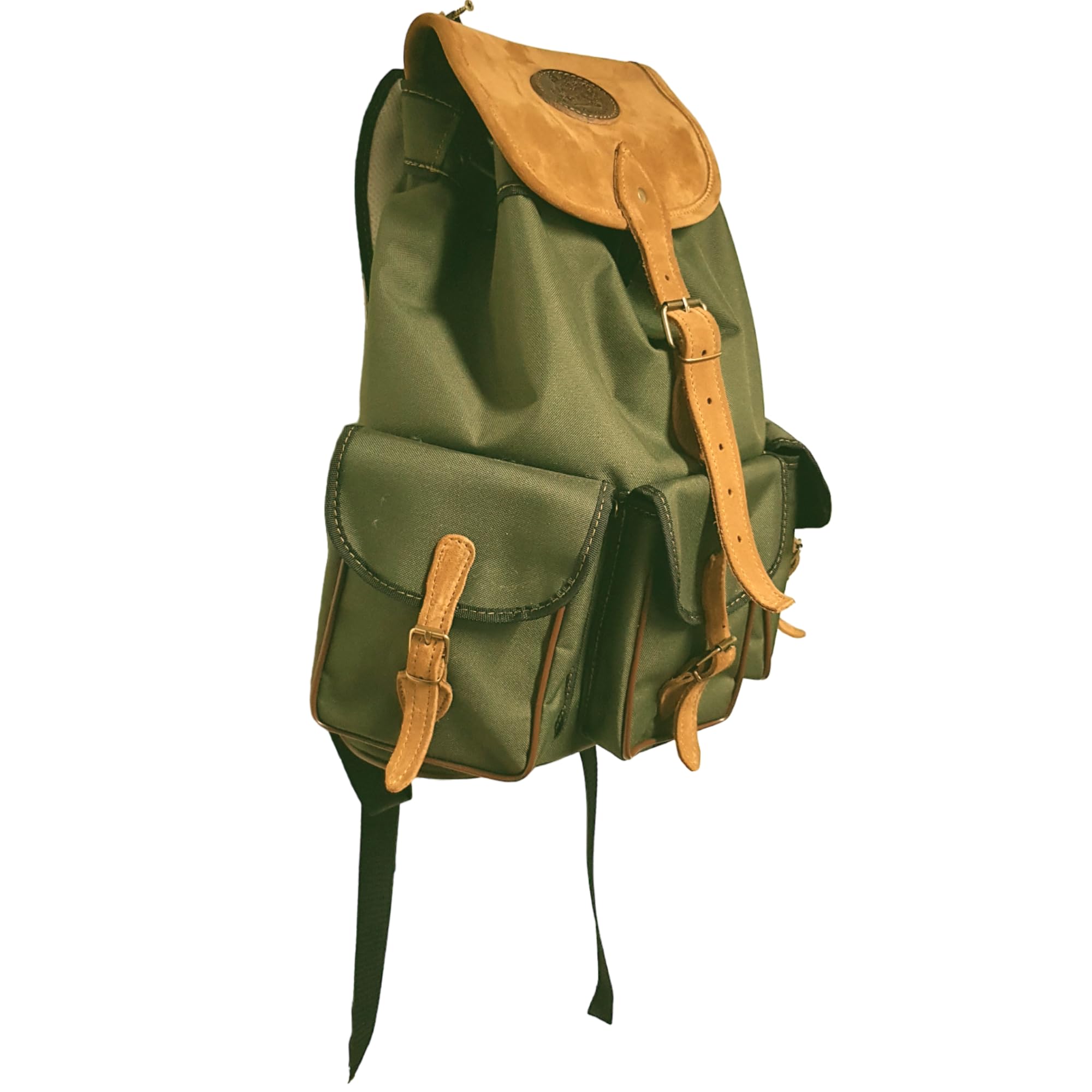 Mochila de caza, grande, fabricada en lona con 3 bolsillos