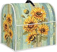 Vista 35 de Cubierta de batidora de pie de Navidad de 4.5 a 5 cuartos de galón, cubierta de mezclador retro, lavable, antimanchas, para cocina, piezas